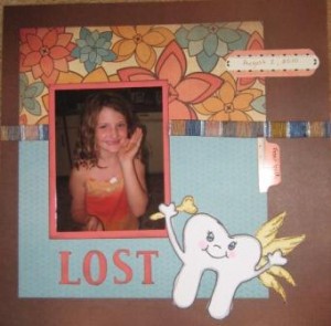 Scrapbooking Layout Lost Tooth