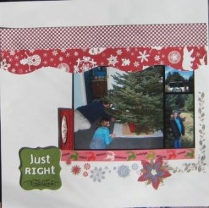Scrapbooking Layout Holiday Traditions - Just Right
