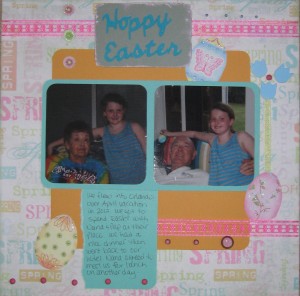 Scrapbooking Layout - Easter