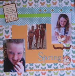 Srapbooking Layout - Spring