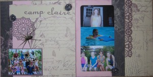 Scrapbooking Layout Camp Claire