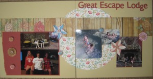 Scrapbooking Layout - Great Escape Lodge