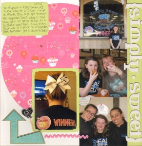 Scrapbooking Layout - Simply Sweet