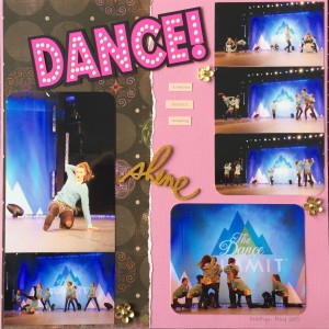 scrapbooking layout - dance