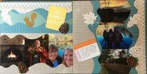 scrapbooking layout my happy place