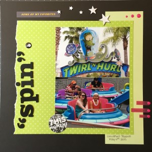 scrapbooking layout spin