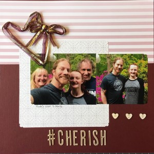 scrapbooking layout Cherish