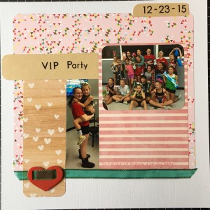 scrapbooking layout VIP party