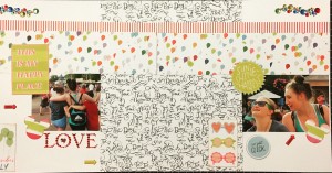 scrapbooking layout my happy place